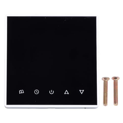 Smart Thermostat digitaler LCD -Bildschirm Hochstabilitätsspeicherfunktion Präzise Temperaturregelung für Home ABS -Material (Weiß) von LIZEALUCKY