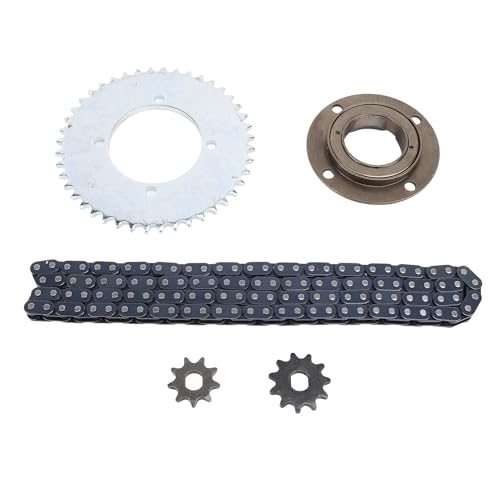 T8F -Ketten -Kettenrad Kit 116 Links 10mm 10. 44T zahnlose Schwungrad -Zahnradkette Set Kart -Off -Straßenfahrzeug Mini Motorrad T8F -Ketten -Kettenrad Kit 116 Links 10mm 10. 44T zahnlose Schwungrad -Zahnradkette Set Kart -Off -Straßenfahrzeug Mini Motorrad von LIZEALUCKY