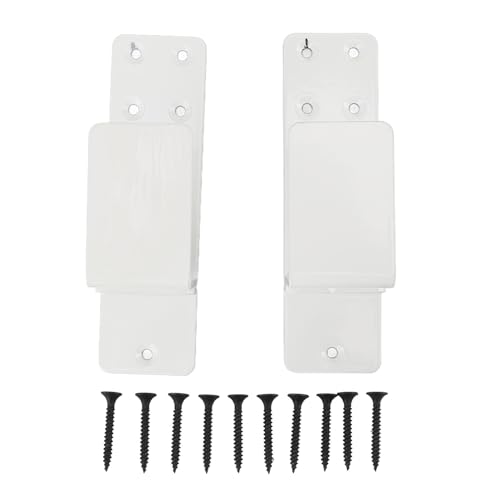 Türbarrikadenklammern Offener Stangenhalter Kohlenstoffstahl Easy Installation U -Klammer Garage Scheune 2x4 Boards (Weiß) von LIZEALUCKY
