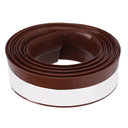 Türschallschutz 28 mm 1,1in Rundloch Silikon Schutz langlebiger austauschbarer Leichter Versiegelungsstreifenraum (Braun rundes Loch Silikontür unterhalb von 28 mm) von LIZEALUCKY