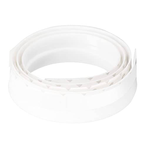 Türschallschutz 28 mm 1,1in Rundloch Silikon Schutz langlebiger austauschbarer Leichter Versiegelungsstreifenraum (Weißes Rundloch Silikontür unterhalb von 28 mm) von LIZEALUCKY