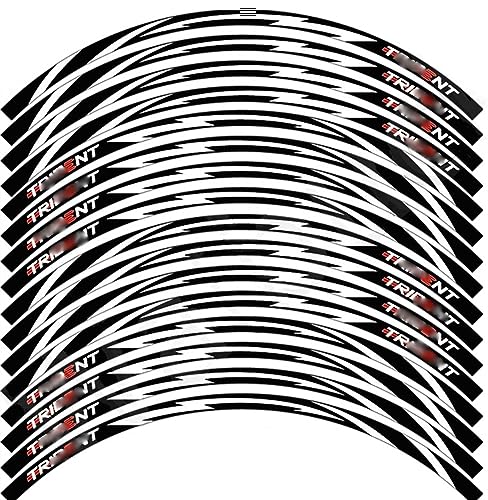 Motorrad Aufkleber Felge Aufkleber Für Triumph Für Trident 660 Für TRIDENT 660 Rad Aufkleber (Color : Whtie) von LIZGE
