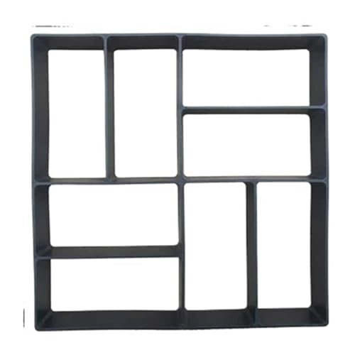 Gehwegplatten Garten DIY Garten Pflaster Form Pflaster Zement Straße Form Wiederverwendbare Beton Hause Garten Ziegel Trittstein Formen(Color-1) von LIZHAYG