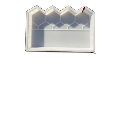 Gehwegplatten Garten Stein Ziegel Pfad Form Kunststoff Herstellung DIY Fisch Teich Pflaster Form Hause Wand Zaun Straße Beton Form Garten Gebäude Zubehör(Color-A) von LIZHAYG