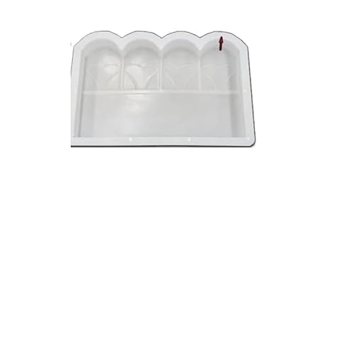 Gehwegplatten Garten Stein Ziegel Pfad Form Kunststoff Herstellung DIY Fisch Teich Pflaster Form Hause Wand Zaun Straße Beton Form Garten Gebäude Zubehör(Color-B) von LIZHAYG
