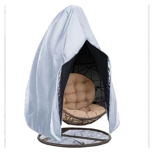 HäNgesessel Abdeckung Outdoor Garten Ei Stuhl Abdeckung Shell Schild Herbst Schaukel Schutz Abdeckung Reben Stuhl Schaukel Korb Abdeckung(Silver,Double 115*190cm) von LIZHAYG