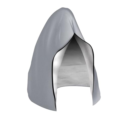 HäNgesessel Abdeckung Terrassen-Hängesessel-Bezüge mit Reißverschluss, wasserdicht, wetterbeständig, for den Außenbereich, Rattan-Geflecht, Schaukel-Eierstuhl-Bezug(Gray,200x230CM) von LIZHAYG