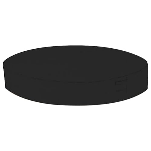 LIZHAYG Abdeckung GartenmöBel Rund Elastic Bottom Waterproof Easy Clean Solid Weather Resistant Outdoor Spa Protector Anti UV Foldable Hot Tub Cover Moisture Proof(Black,190x90cm) von LIZHAYG