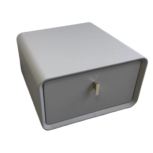 LIZHAYG Couch Beistelltisch Minimaler Massivholz-Softpaket-Creme-Wind-Warm-Schlafzimmer-Nachttisch Minimal Schmal Khaki Milchweiß(Deep Blue,40-40-47cm) von LIZHAYG