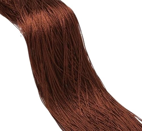 LIZHAYG Fadenvorhang Glitzer 3 x 2,6 m Lange Fadenvorhänge im Wohnzimmer, Trennlinie, Volant for Fenster, einfarbig, Hochzeitsfeier-Dekorationsvorhang(Coffee,3x2.6m) von LIZHAYG
