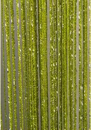 LIZHAYG Fadenvorhang Glitzer Glänzende Quaste mit silberner Linie, Fadenvorhang, 300 x 290 cm, 100 x 200 cm, modischer Volant, Wohnzimmerteiler, Hochzeit, DIY-Heimdekoration(Green,250x260cm) von LIZHAYG