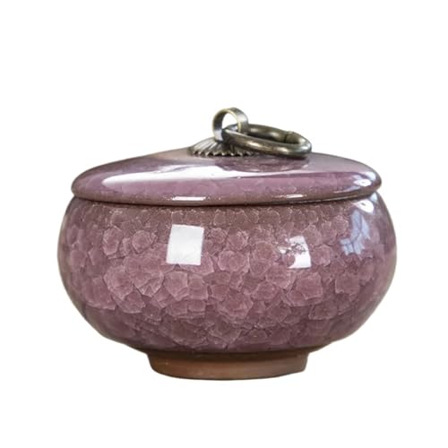 LIZHAYG Keramikdose Mit Deckel Crack Keramik-Mini-Teedose for den Haushalt, tragbares Vorratsglas mit Deckel, Aufbewahrungsbox for Kosmetik, Schmuck, Geschenk, Heimdekoration(Style-D) von LIZHAYG