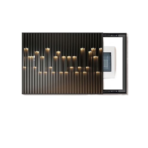 LIZHAYG StromzäHler Box Abdeckung Moderne Licht Luxus Stromzähler Box Dekoration Malerei Einfache Restaurant Stromzähler Abdeckung Hängende Malerei(Gray,L45XH35cm) von LIZHAYG