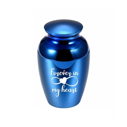 LIZHAYG Tierurnen FüR Hunde Haustier Menschliche Asche Aluminium Legierung Einäscherung Urne Beerdigung Urnen for Katze Hund Tier Haustier(Blue 70X45mm) von LIZHAYG