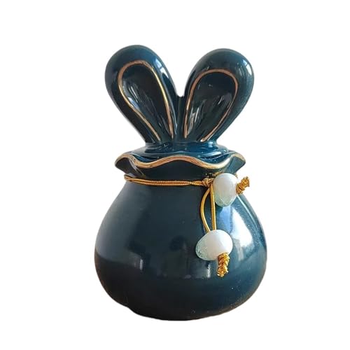 LIZHAYG Tierurnen FüR Hunde Keramik Hase Haustier Urne Welpe Beerdigung Box Tier Gedenkstätten & Beerdigung Sarg Hund Erinnerung Einäscherung(Color 02) von LIZHAYG