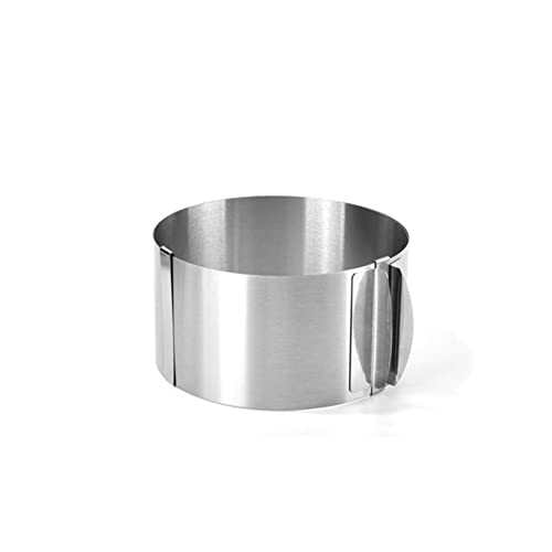 LIZHOUMIL Kuchenring Verstellbare Backringe Edelstahl Runde Form zum Backen 16-30cm Teleskop-Moussering mit Skala Kuchen Backring Form für Familien Backzimmer Höhe 8,5cm LIZHOUMIL Kuchenring Verstellbare Backringe Edelstahl Runde Form zum Backen 16-30cm Teleskop-Moussering mit Skala Kuchen Backring Form für Familien Backzimmer Höhe 8,5cm von LIZHOUMIL