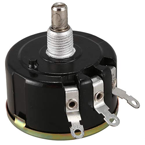 LIZZOT WX050 10K Ohm 5W 6mm Rundwellendreh Draht gewickelt Potentiometer Schwarz + Silber von LIZZOT