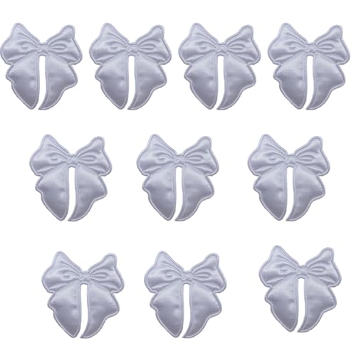 10 PCs Bögenflecken Doppelseiten Bowknot Applikationen Die Auf Dekorativen Flecken Für Handwerkskleidung Haarschleiftungsdekoration Nähen von LIbgiubhy