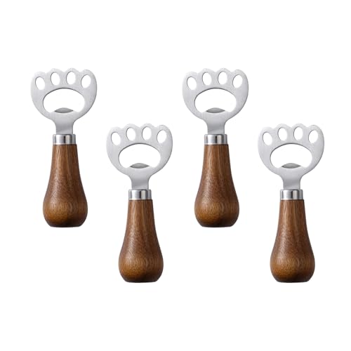 4pcs Edelstahl Vertikale Bieröffner Für Home Decoration Bier Caps Remover Ergonomisches Getränkeöffnungswerkzeug von LIbgiubhy