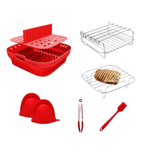 Air Fritteusen Pads Metall Grillrost Silikon Air Fritteusen Tablett Silikon Trennwände Pads Silikonkorb für Air Fritteusen Air Fritteusen Pads Metall Grillrost Silikon Air Fritteusen Tablett Silikon Trennwände Pads Silikonkorb für Air Fritteusen von LIbgiubhy