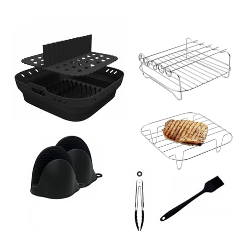 Air Fritteusen Pads Metall Grillrost Silikon Air Fritteusen Tablett Silikon Trennwände Pads Silikonkorb für Air Fritteusen Air Fritteusen Pads Metall Grillrost Silikon Air Fritteusen Tablett Silikon Trennwände Pads Silikonkorb für Air Fritteusen von LIbgiubhy