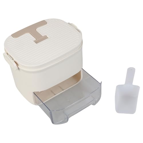 Doppelschicht Eiswürfel Tablett Ausrutschen Gefriergeräte Behälter Easy Demold Design Plastik Eiswürfel Tablett Für Kaffeecocktails von LIbgiubhy