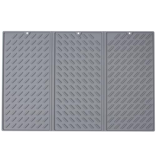 Drainers Tablett Praktische Silikon Küchengericht Trockenmatte Drainer Matte Für Esstische Und Arbeitsplatten von LIbgiubhy