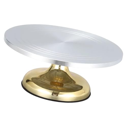 Drehender Kuchen Dekorieren Plattenteller Professioneller Aluminiumlegier Legierungskuchenständer Nonslip Basisgebäck Backvorgänge von LIbgiubhy