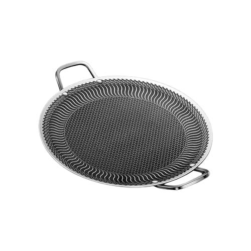 Fleckenlose Stähle Backt Backen Pfannen Gourmets Griddle Outdoor Travel Campings Friechungen Pfannen Nonstick Fritonformen Pfannen Grillenplatte von LIbgiubhy