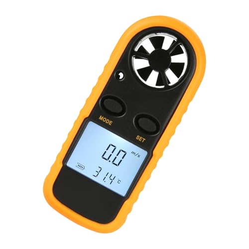 Handheld Hintergrundbeleuchtungswinde Messluftströme Messgerät Digitales Anemometer 30 M/s Taschenwinde Geschwindigkeitsmessmesswerte 5 Einheiten von LIbgiubhy