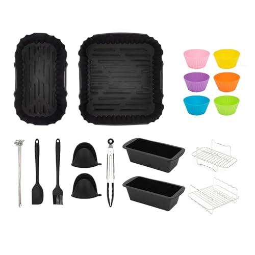 Hitzebeständige Backregale Für Doppelkorb Luftfritteusen Dehydratorregale Und Silikonform Accessoires Accessoires Hitzebeständige Backregale Für Doppelkorb Luftfritteusen Dehydratorregale Und Silikonform Accessoires Accessoires von LIbgiubhy