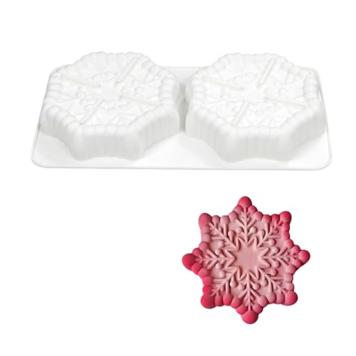 Hitzebeständige Silikon Mousses Kuchenform Schneeflockenformgebäckbackbackpraktik von LIbgiubhy