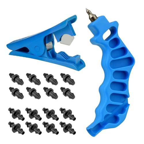 LIbgiubhy 2 In 1 Lochpuncher Und Rohrschneider Mit 16 Pcs Tropf Bewässerungsstopfen Und Emitter Insertion LIbgiubhy 2 In 1 Lochpuncher Und Rohrschneider Mit 16 Pcs Tropf Bewässerungsstopfen Und Emitter Insertion von LIbgiubhy