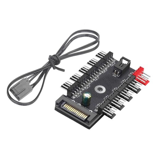 LIbgiubhy 4Pin PWM Lüfter HUBs Splitter Lüfterregler Für PC Gehäuse Effiziente Kühlung Effektive Temperaturregulierungsplatine von LIbgiubhy