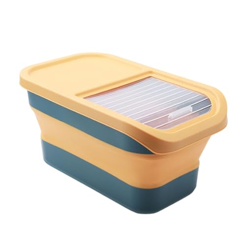LIbgiubhy Faltbare Körner Reisbox Mit Versiegelung Deckel Platz Speichern Haustier Futter Lagerbehälter Farbige Snacks Küchenwerkzeug LIbgiubhy Faltbare Körner Reisbox Mit Versiegelung Deckel Platz Speichern Haustier Futter Lagerbehälter Farbige Snacks Küchenwerkzeug von LIbgiubhy
