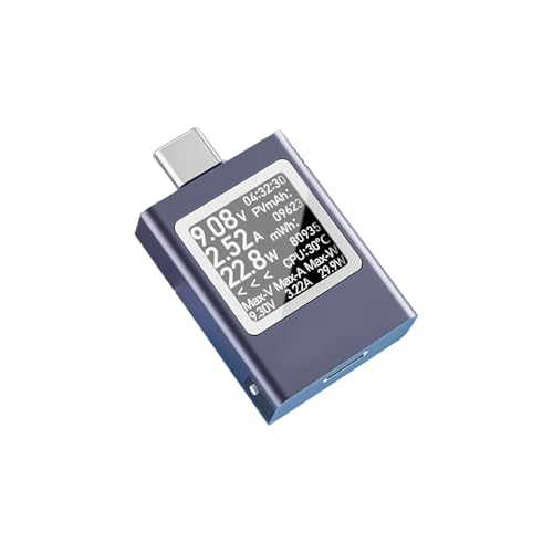 LIbgiubhy USB C Spannungsmesser Spannungen Vom Typ C Und Strom Mit Rotierenden Bildschirm Für Eine Umfassende Leistungsanalyse LIbgiubhy USB C Spannungsmesser Spannungen Vom Typ C Und Strom Mit Rotierenden Bildschirm Für Eine Umfassende Leistungsanalyse von LIbgiubhy