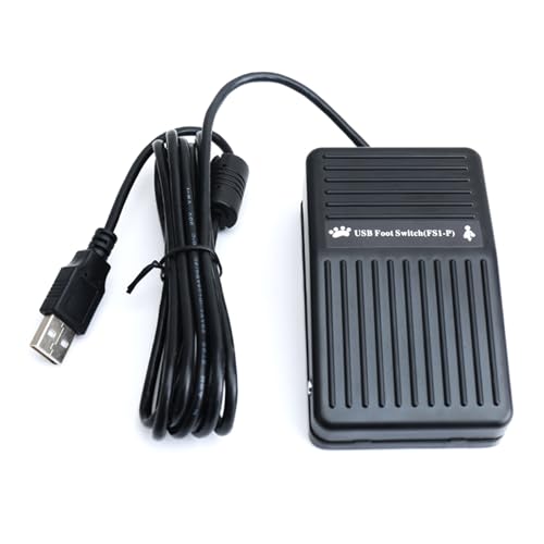 LIbgiubhy USB Fußschalter Mit Hoher Reaktionsfähigkeit USB Fußschalter Mit Anpassbarer Steuerung Für Videobearbeitung Und Spiele von LIbgiubhy