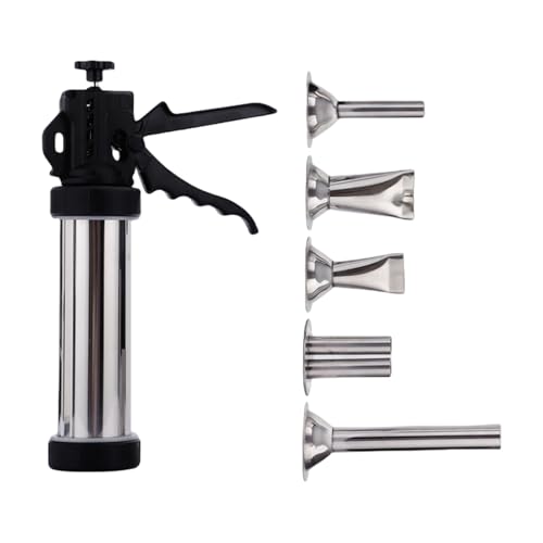 Wurst Stuffers Manual Wurst Maker Mit 5 Düsen Edelstahl Fleischfüller Küchenfleischfüllungswerkzeug Einfach Zu Reinigen Wurst Stuffers Manual Wurst Maker Mit 5 Düsen Edelstahl Fleischfüller Küchenfleischfüllungswerkzeug Einfach Zu Reinigen von LIbgiubhy
