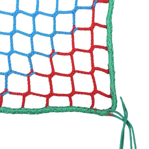 Universal Sicherheitsnetz Kinder Schutznetz Polyester Knotenlos Treppe Zaun GeländerSicherheitsschutz Anti-fall für Haustier Katzennetz Balkone Terrassen Fenster(Size:1*4m(3*13ft),Color:farbenfroh) von LJBD
