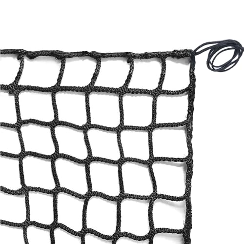 Universal Sicherheitsnetz Kinder Schutznetz Polyester Knotenlos Treppe Zaun GeländerSicherheitsschutz Anti-fall für Haustier Katzennetz Balkone Terrassen Fenster(Size:2*4m(7*13ft),Color:schwarz) von LJBD