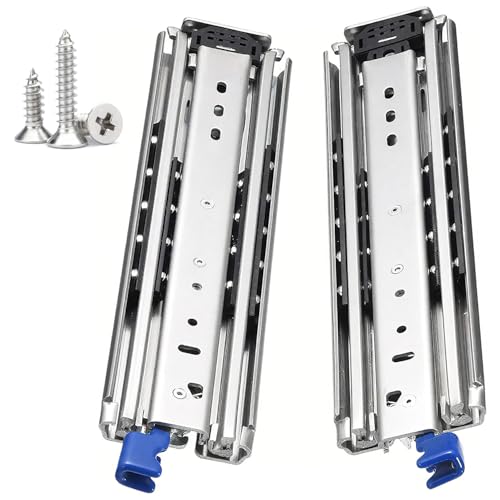 Schwerlast-Vollauszug Schubladenschienen mit Verriegelung | Kugelgelagerte Teleskopschiene | 250-2000 mm Schubladenauszüge | 220 kg Belastbar | 1 Paar Seitenmontage(950mm) von LJDJRHXH