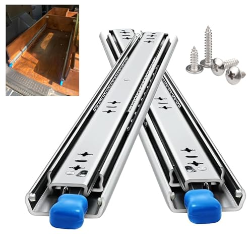 Vollauszug Schubladenschienen 250 – 1500 mm mit Verriegelungssystem | Kugellager-Technologie | Selbstschließend & SoftClose | 120 kg Tragkraft | Seitenmontage | 1 Paar(1450mm) von LJDJRHXH