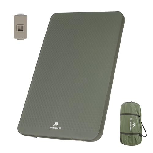 Selbstaufblasende Doppel-Isomatte mit Schaumstoff und elektrischer Pumpe, innovative Y-förmige Teleskop-Struktur, 10,9 cm dicke, ultratragbare Camping-Matratze, kompakte Luftmatte für Zelt, Auto (10,7 Selbstaufblasende Doppel-Isomatte mit Schaumstoff und elektrischer Pumpe, innovative Y-förmige Teleskop-Struktur, 10,9 cm dicke, ultratragbare Camping-Matratze, kompakte Luftmatte für Zelt, Auto (10,7 von LJEC