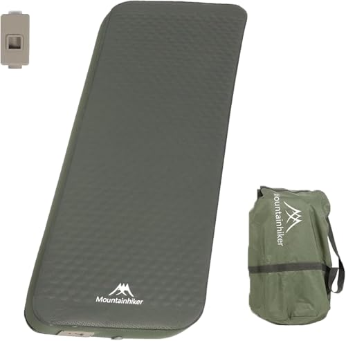Selbstaufblasende Isomatte mit Schaumstoff und elektrischer Pumpe, innovative Y-förmige Teleskop-Struktur, 10,9 cm dicke, ultratragbare Camping-Matratze, kompakte Luftmatte für Zelt, Auto (10,7 x von LJEC