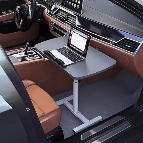 LJFDXD RV-Klapptisch, klappbarer Esstisch mit Einstellbarer Höhe, Computerarbeitsplatz mit Stahlrohrhalterung und MDF-Platten Desktop(Gray,60x40cm) von LJFDXD