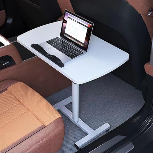 LJFDXD RV-Klapptisch, klappbarer Esstisch mit Einstellbarer Höhe, Computerarbeitsplatz mit Stahlrohrhalterung und MDF-Platten Desktop(White,60x40cm) von LJFDXD