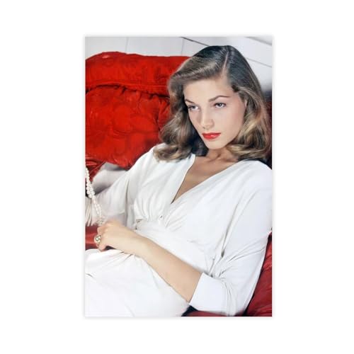 LJHFAOA Poster "Schauspielerin Lauren Bacall", Leinwandposter, Wandkunst, Dekordruck, Bild Gemälde für Wohnzimmer, Schlafzimmer, Dekoration, 30 x 45 cm LJHFAOA Poster "Schauspielerin Lauren Bacall", Leinwandposter, Wandkunst, Dekordruck, Bild Gemälde für Wohnzimmer, Schlafzimmer, Dekoration, 30 x 45 cm von LJHFAOA