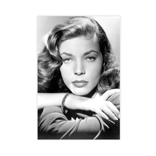 LJHFAOA Poster "Schauspielerin Lauren Bacall", Leinwandposter, Wandkunst, Dekordruck, Bild Gemälde für Wohnzimmer, Schlafzimmer, Dekoration, 30 x 45 cm LJHFAOA Poster "Schauspielerin Lauren Bacall", Leinwandposter, Wandkunst, Dekordruck, Bild Gemälde für Wohnzimmer, Schlafzimmer, Dekoration, 30 x 45 cm von LJHFAOA