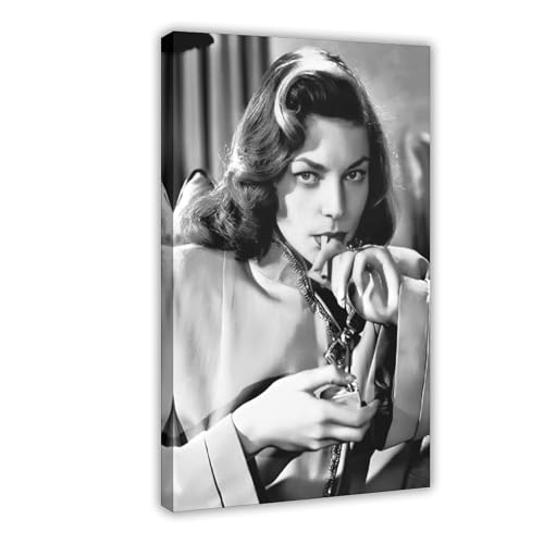 LJHFAOA Poster "Schauspielerin Lauren Bacall", Leinwandposter, Wandkunst, Dekordruck, Bild Gemälde für Wohnzimmer, Schlafzimmer, Dekoration, 50 x 75 cm, 3 Stück LJHFAOA Poster "Schauspielerin Lauren Bacall", Leinwandposter, Wandkunst, Dekordruck, Bild Gemälde für Wohnzimmer, Schlafzimmer, Dekoration, 50 x 75 cm, 3 Stück von LJHFAOA