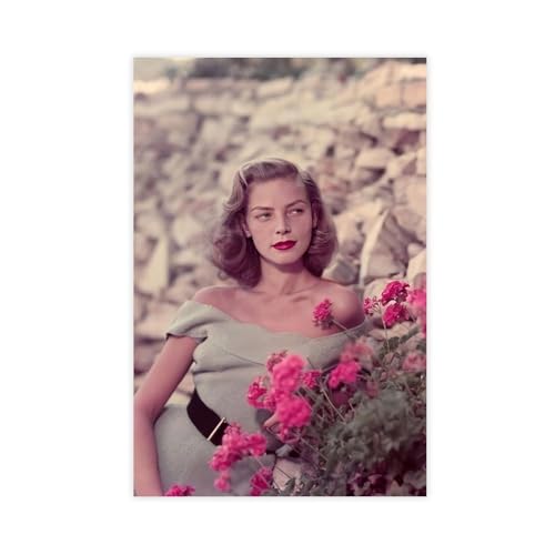 LJHFAOA Poster "Schauspielerin Lauren Bacall", Leinwandposter, Wandkunst, Dekordruck, Gemälde für Wohnzimmer, Schlafzimmer, Dekoration, 20 x 30 cm LJHFAOA Poster "Schauspielerin Lauren Bacall", Leinwandposter, Wandkunst, Dekordruck, Gemälde für Wohnzimmer, Schlafzimmer, Dekoration, 20 x 30 cm von LJHFAOA